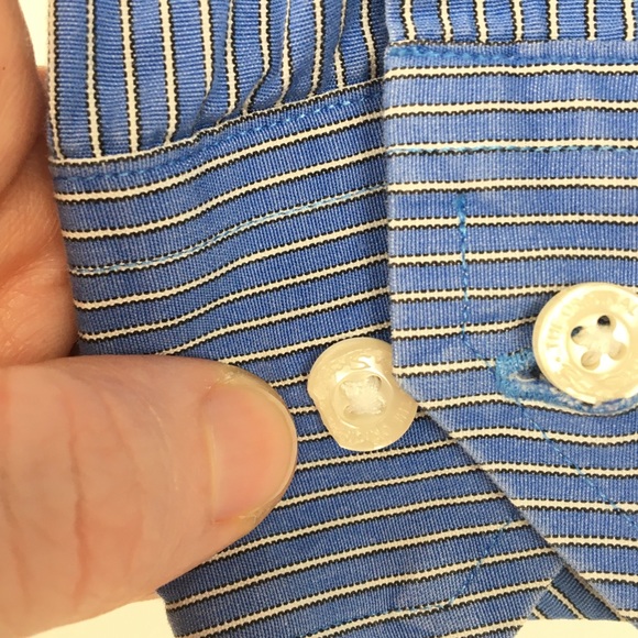 Ben Sherman long sleeve button up blue shirt XL - Picture 3 of 8